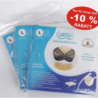 UBSSy - 3er-Pack BH-Einlagen gegen Schwitzen unter der Brust